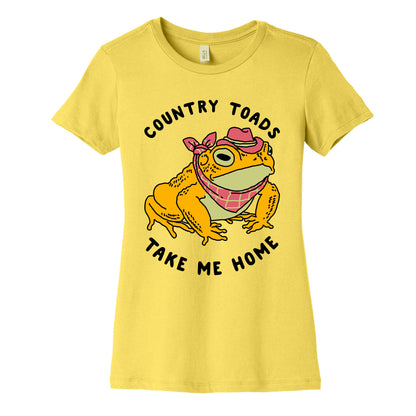 Country Toads Take Me Home Women's Cotton Tee