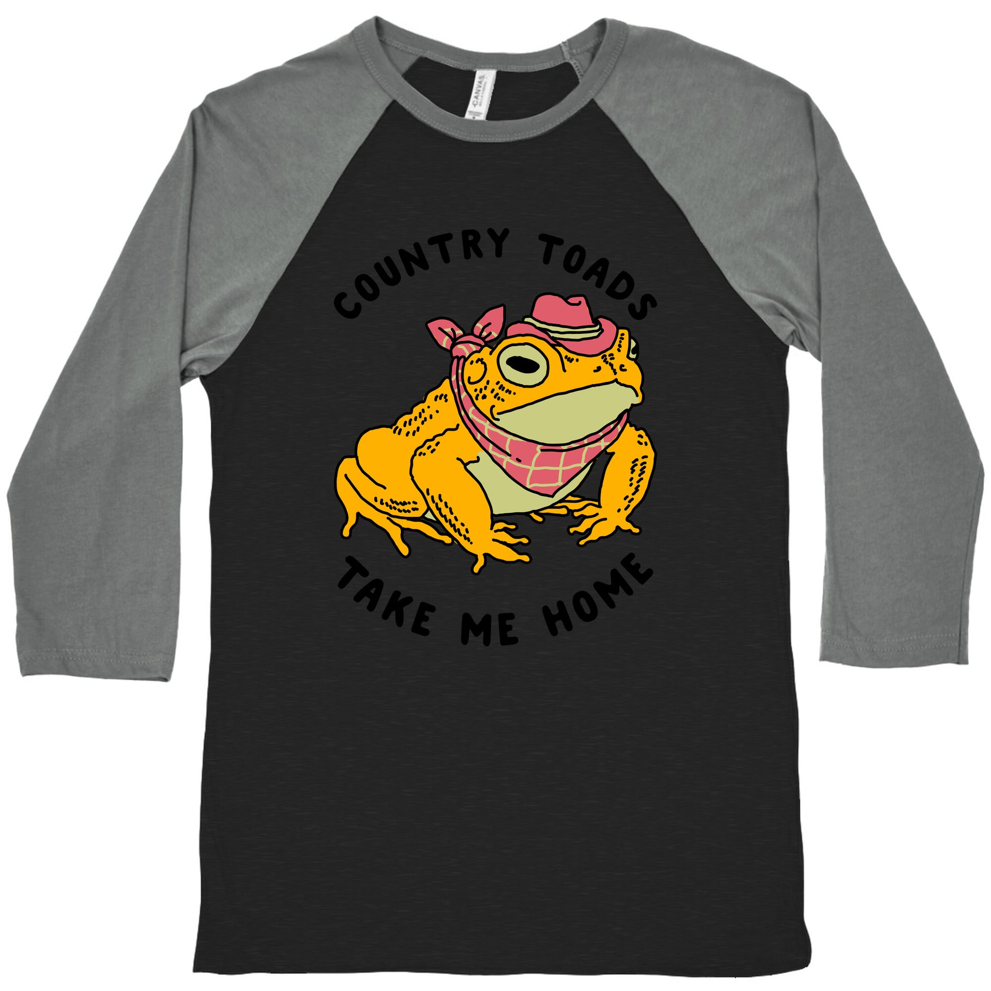 Country Toads Take Me Home Baseball Tee