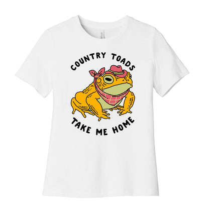 Country Toads Take Me Home Women's Cotton Tee