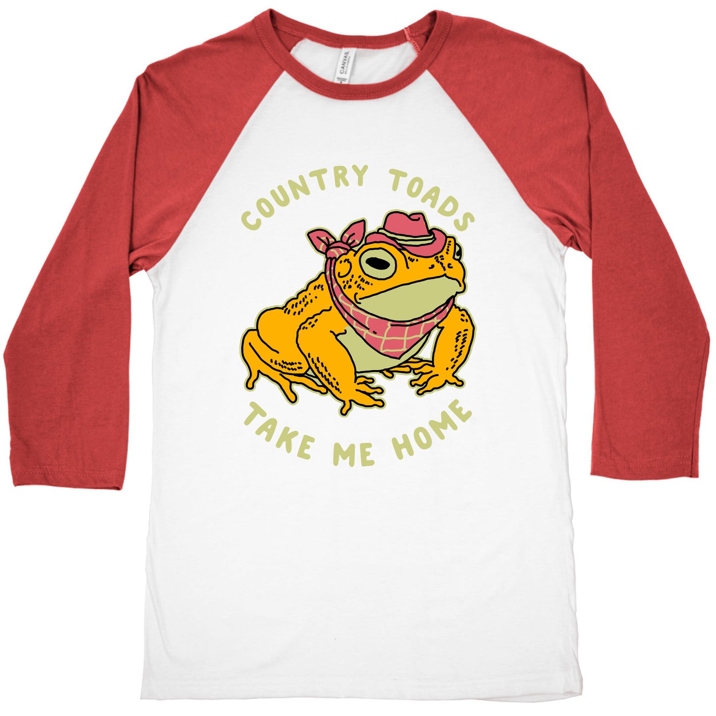 Country Toads Take Me Home Baseball Tee