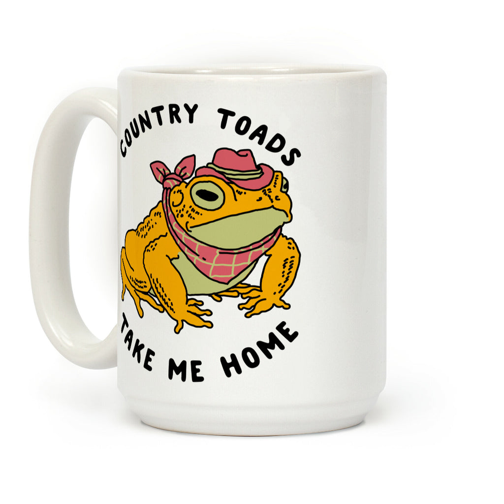 Country Toads Take Me Home Coffee Mug