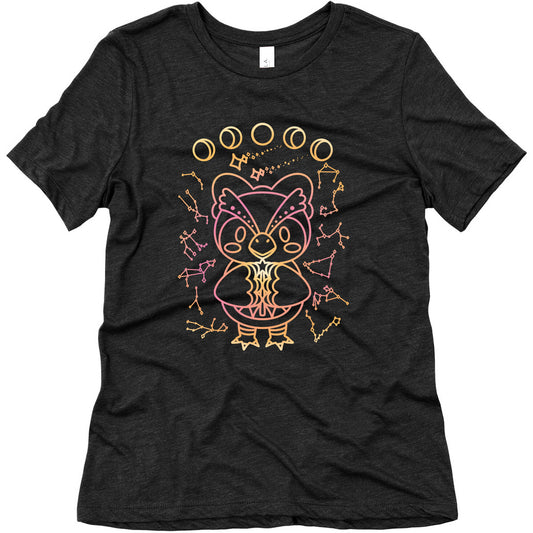 Celestial Astrology Owl Women's Triblend Tee