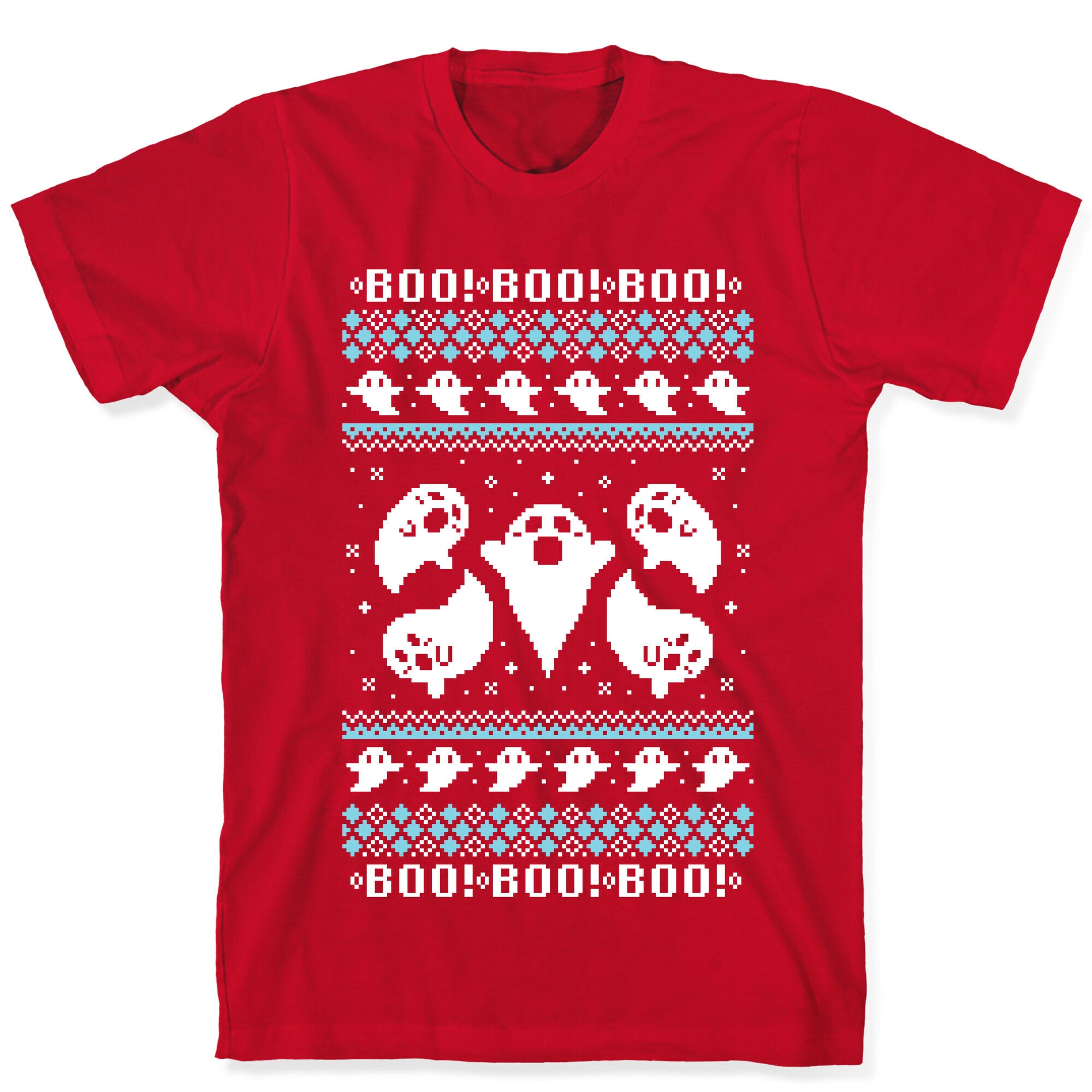 Spooky Ghosts Ugly Sweater T-Shirt