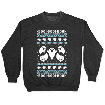 Spooky Ghosts Ugly Sweater Crewneck Sweatshirt