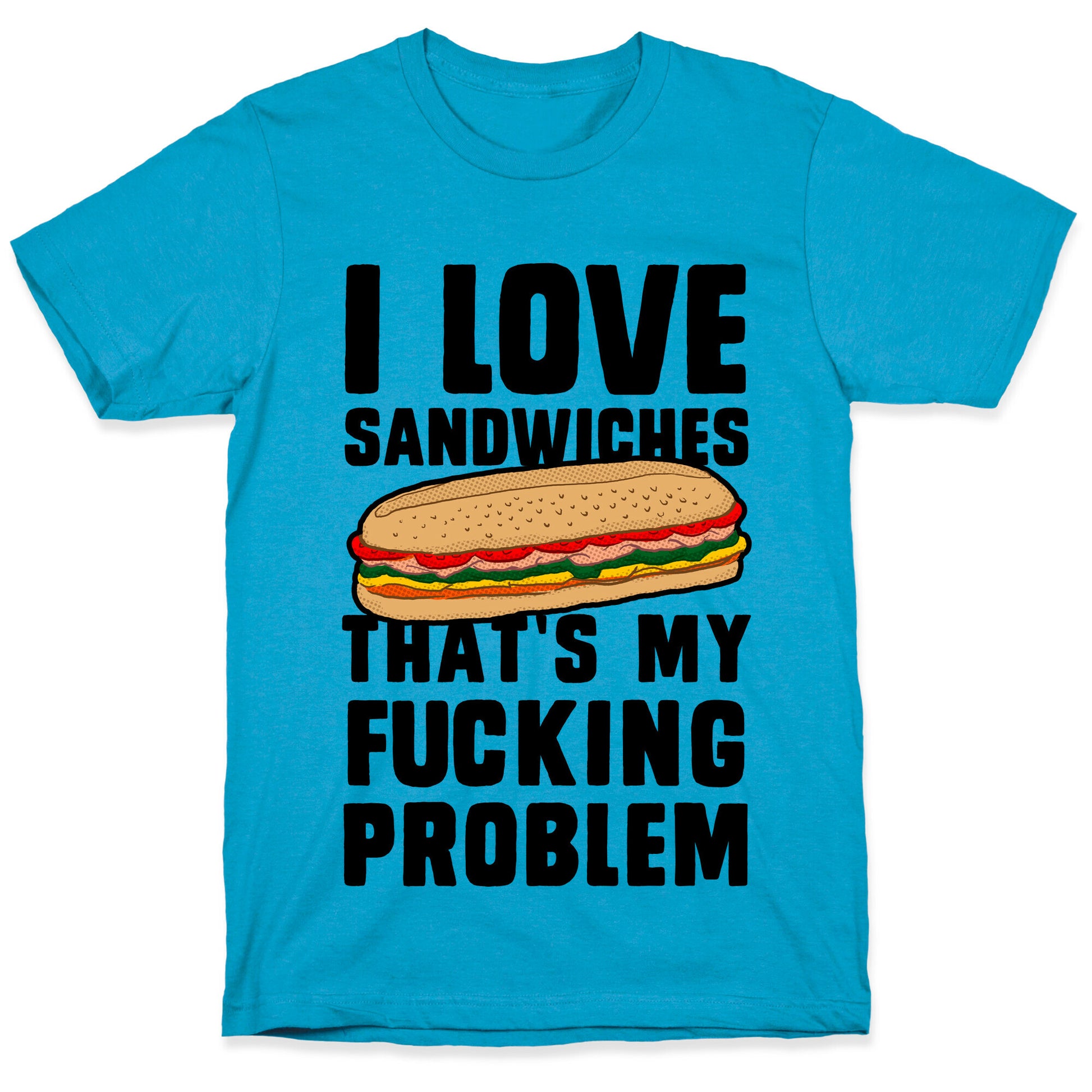 I Love Sandwiches (censored) Unisex Triblend Tee
