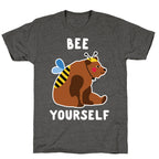 Bee Yourself Bear Unisex Triblend Tee