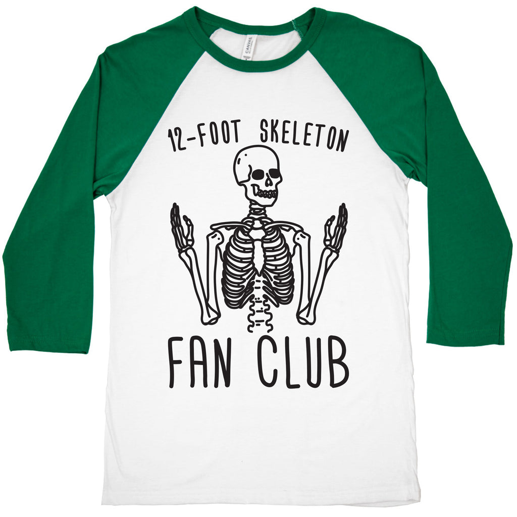 12-Foot Skeleton Fan Club Baseball Tee
