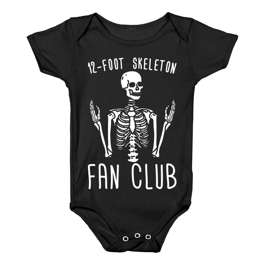 12-Foot Skeleton Fan Club Baby One Piece