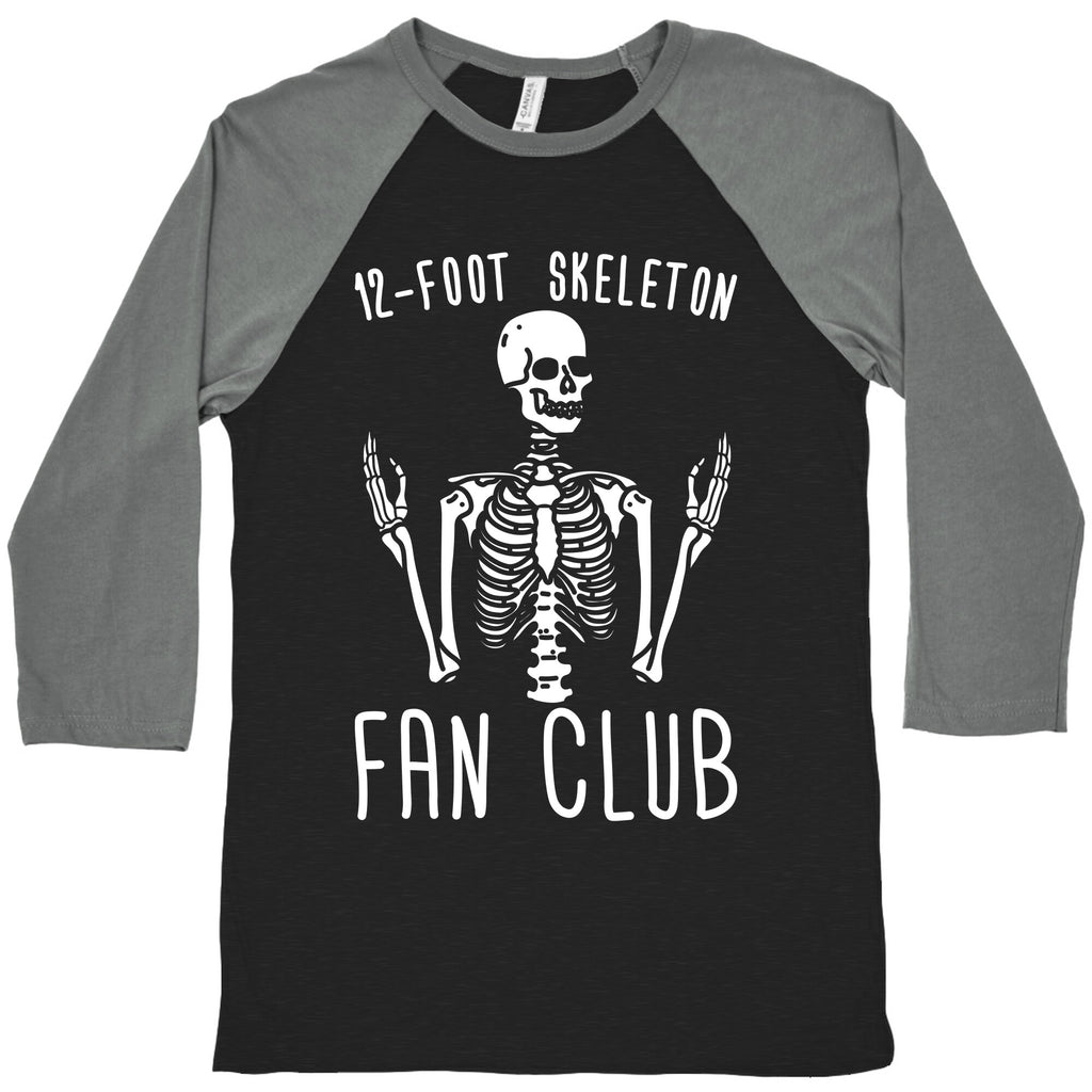 12-Foot Skeleton Fan Club Baseball Tee