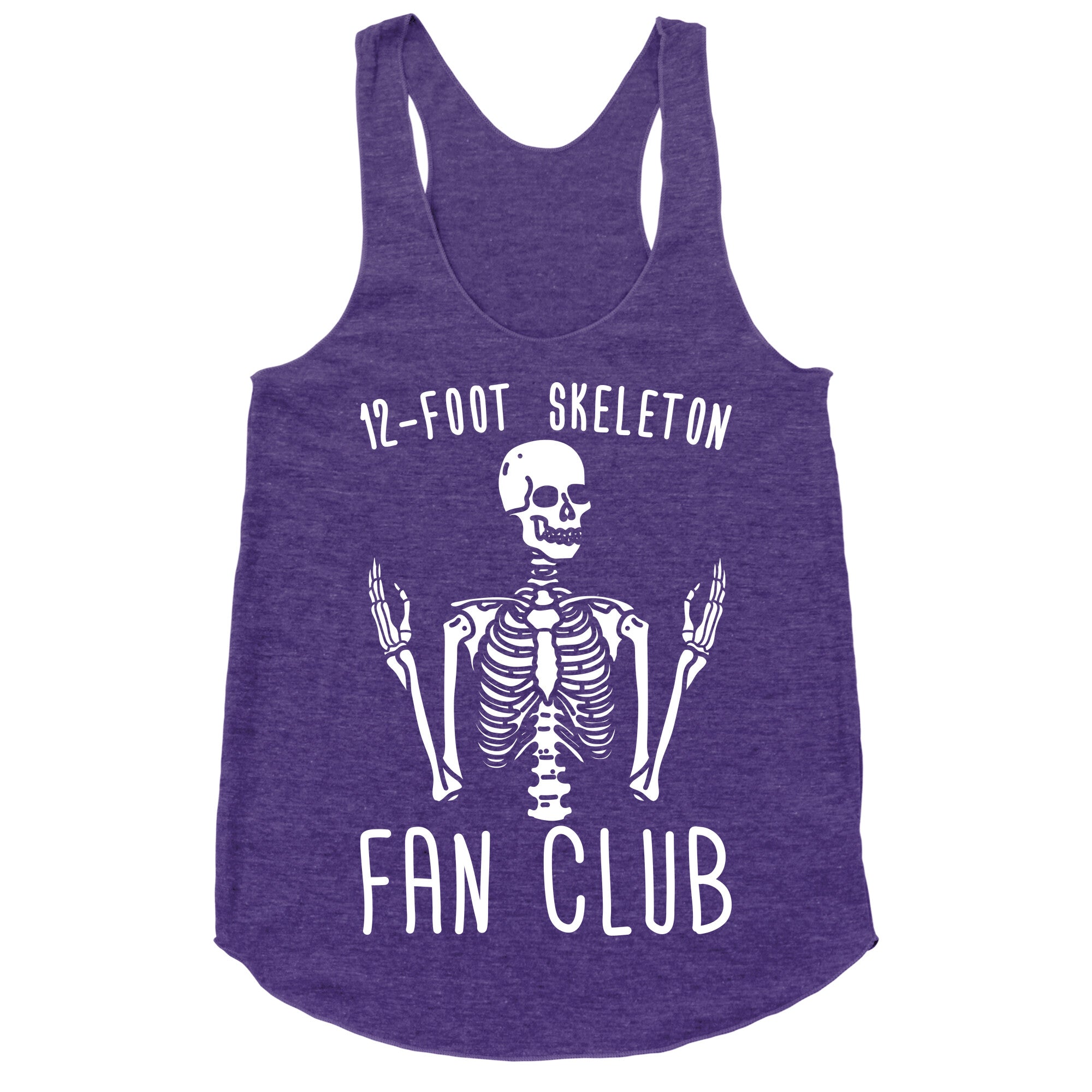 12-Foot Skeleton Fan Club Racerback Tank