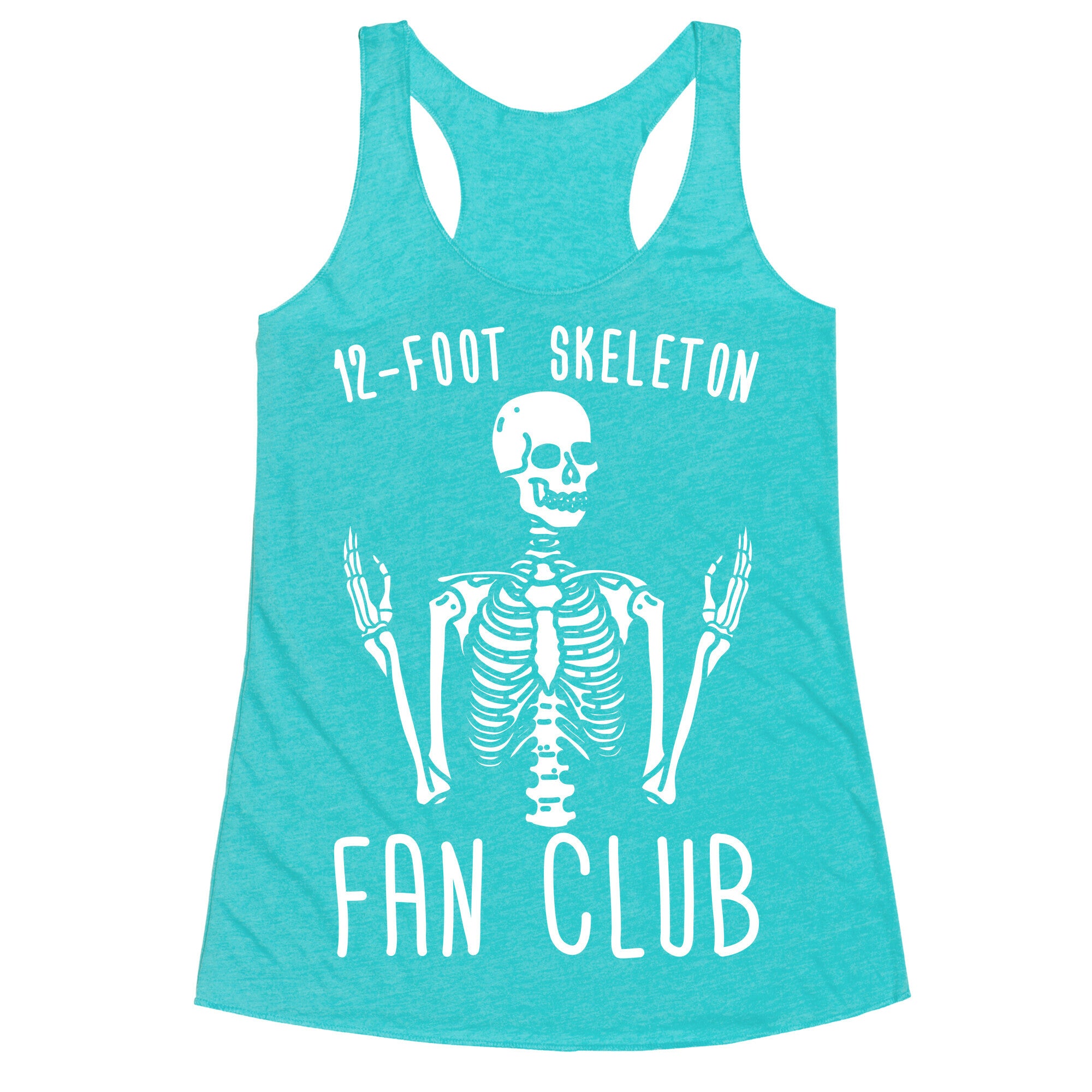 12-Foot Skeleton Fan Club Racerback Tank