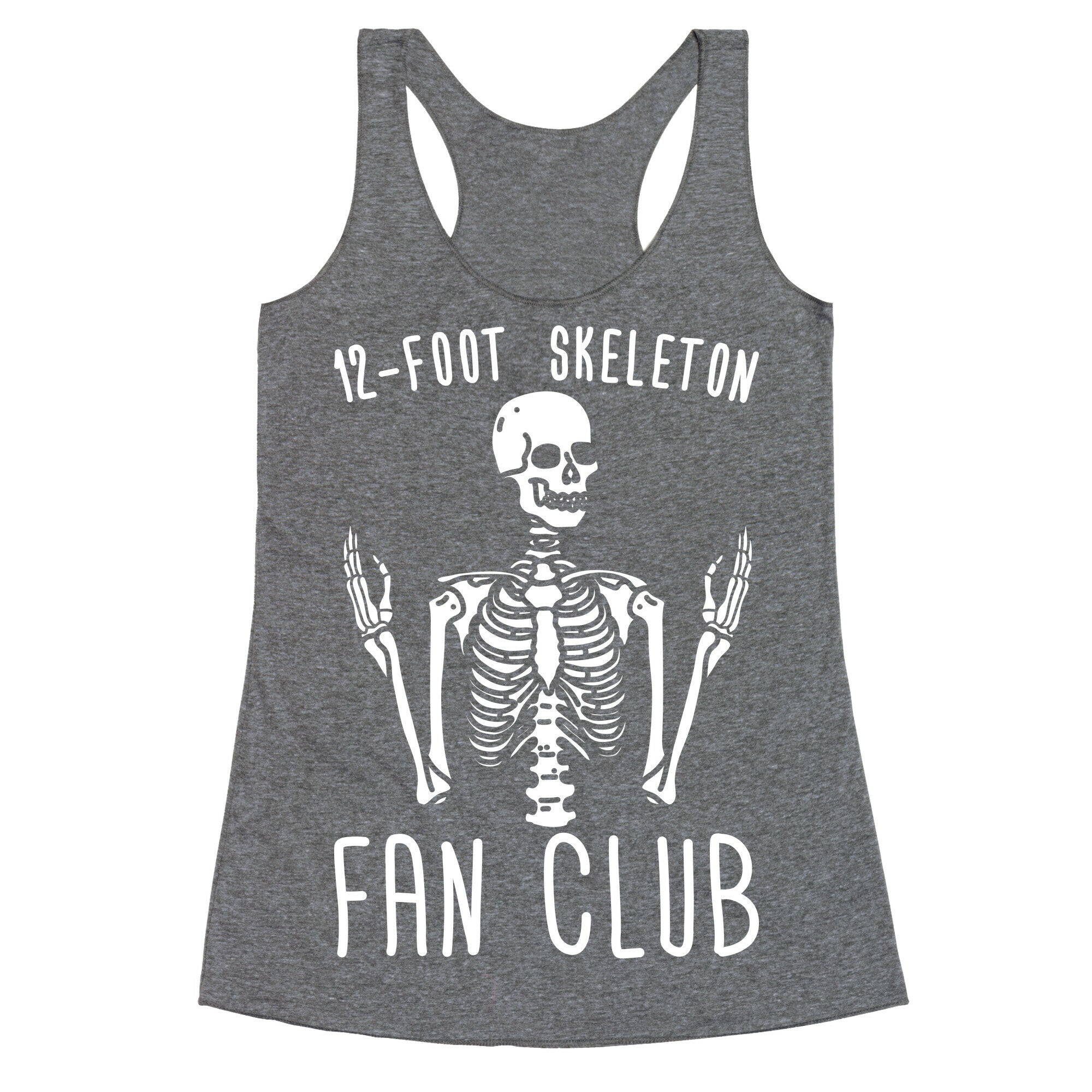 12-Foot Skeleton Fan Club Racerback Tank