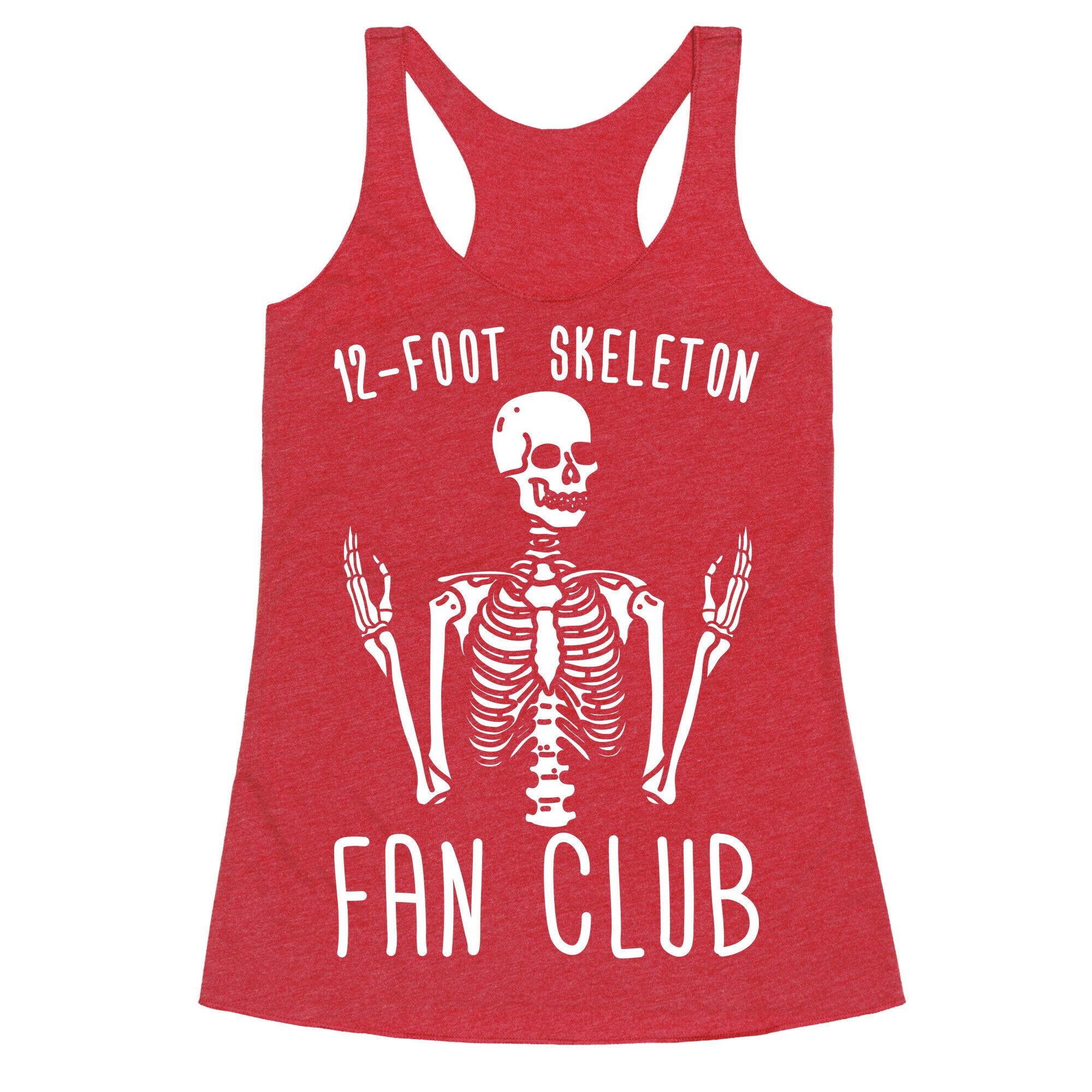 12-Foot Skeleton Fan Club Racerback Tank