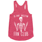 12-Foot Skeleton Fan Club Racerback Tank
