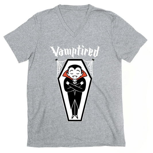Vamptired Tired Vampire V-Neck