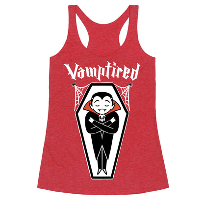 Vamptired Tired Vampire Racerback Tank