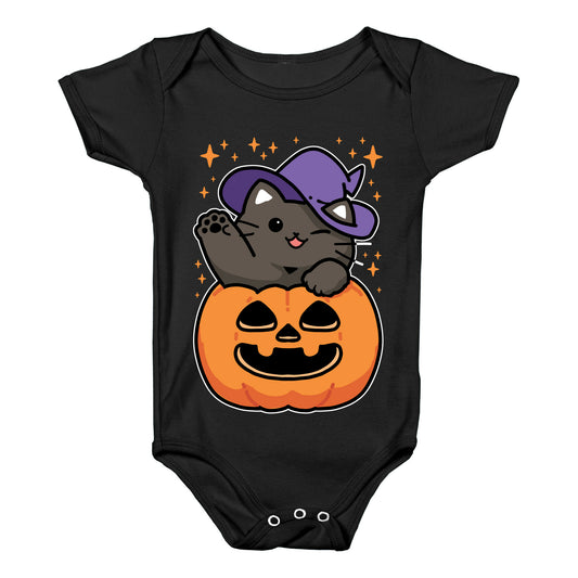 Cute Halloween Cat Baby One Piece