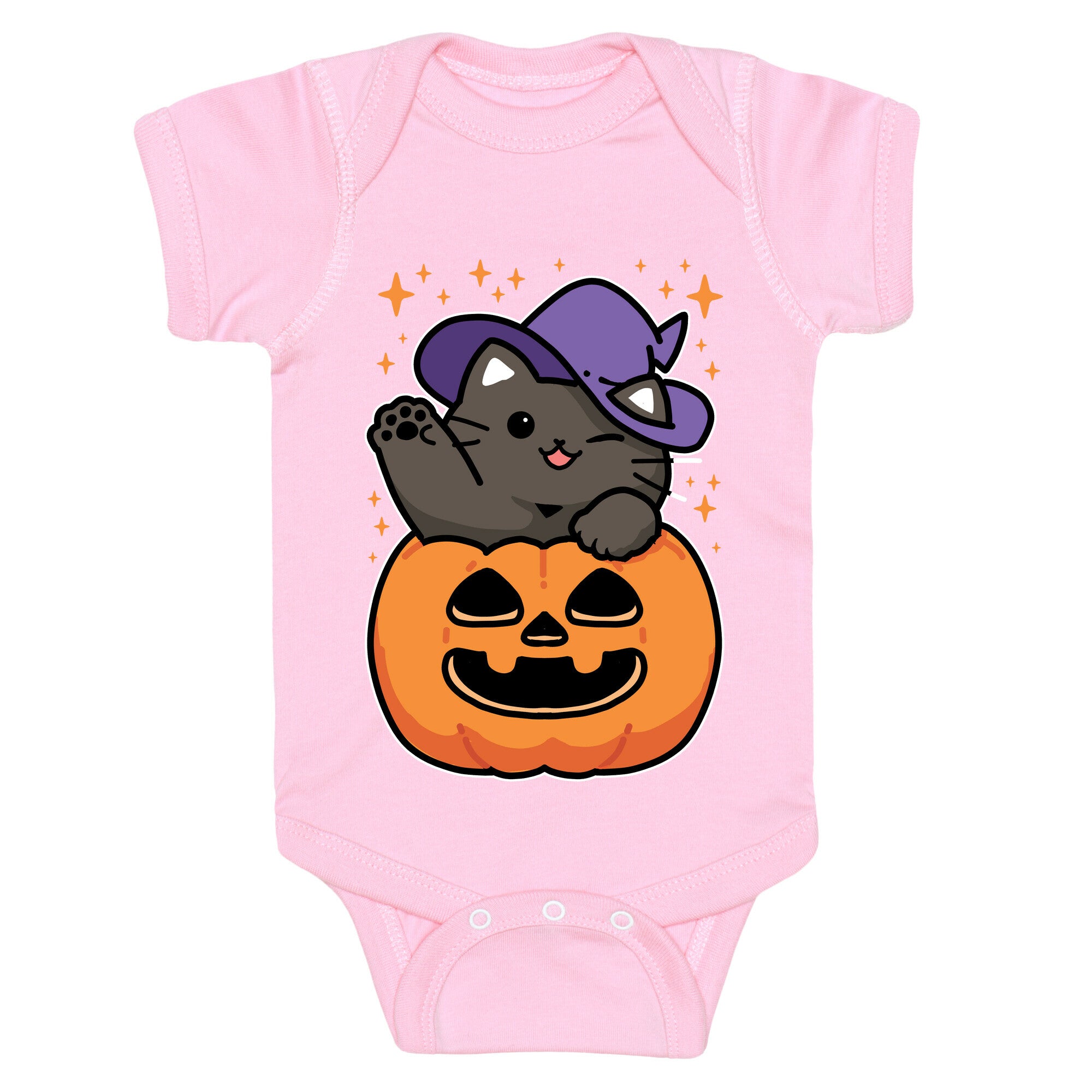Cute Halloween Cat Baby One Piece