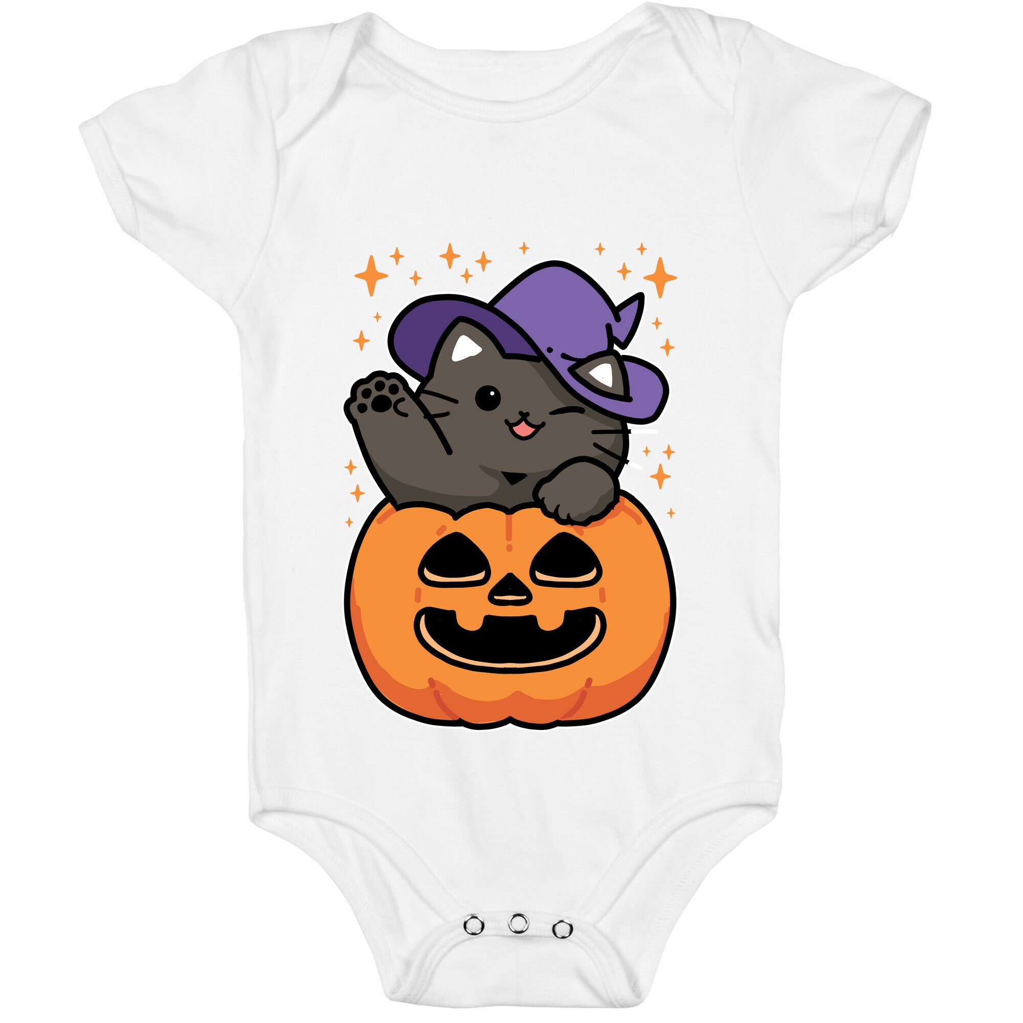 Cute Halloween Cat Baby One Piece