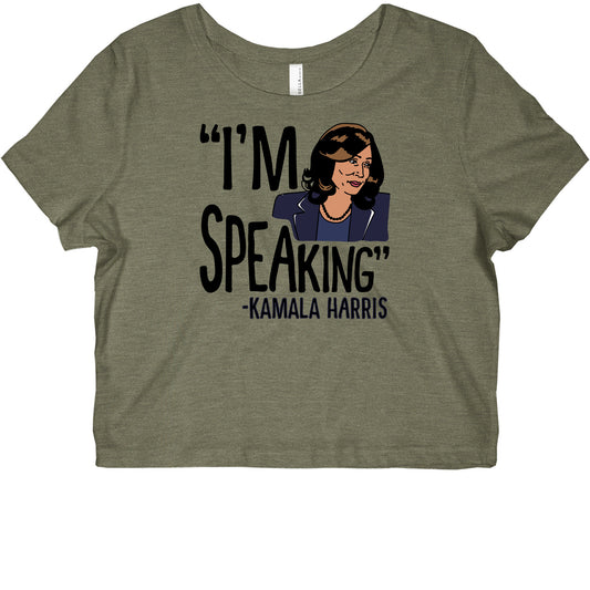 I'm Speaking Kamala Harris Graphic Baby Tee