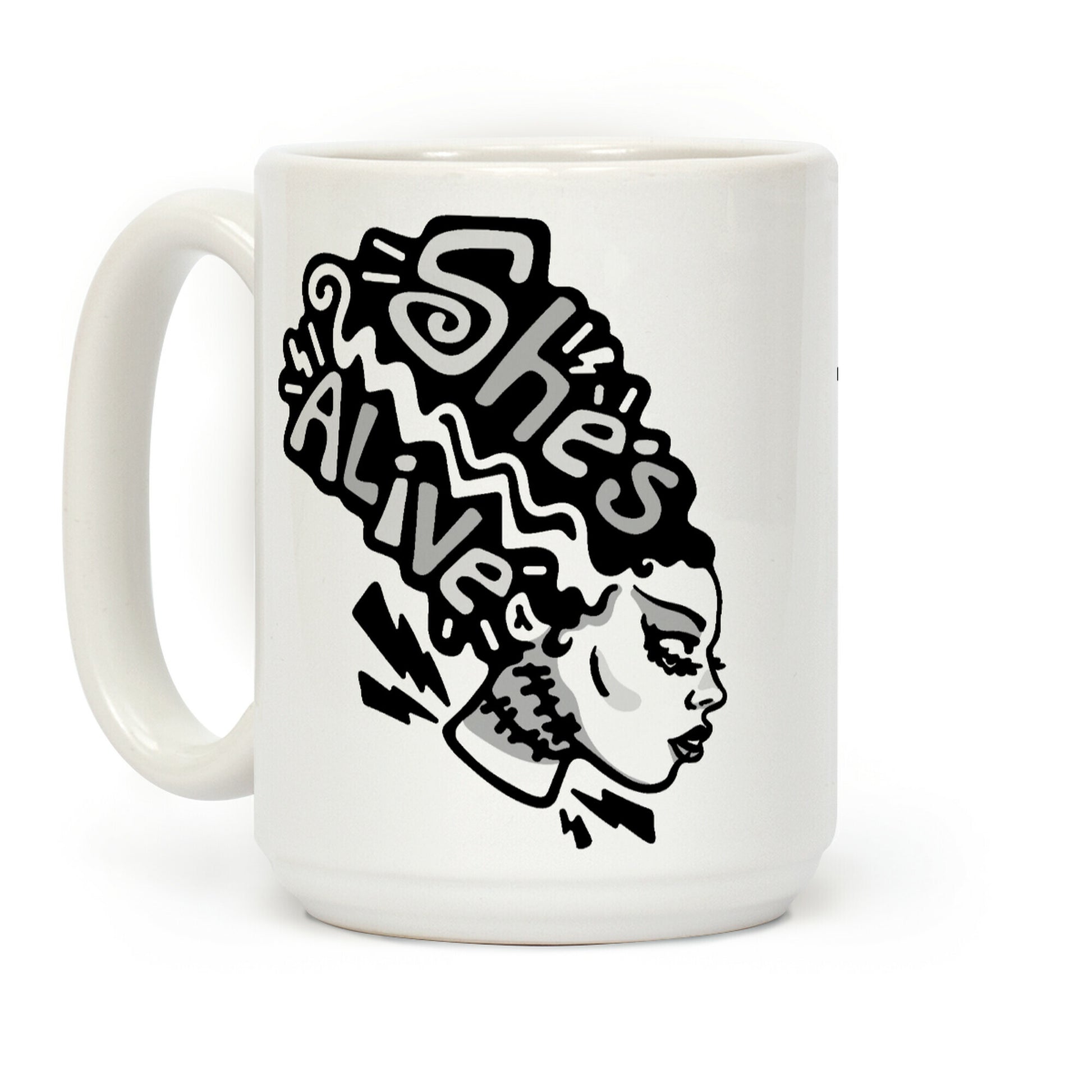 She's Alive Bride of Frankenstein Parody Coffee Mug