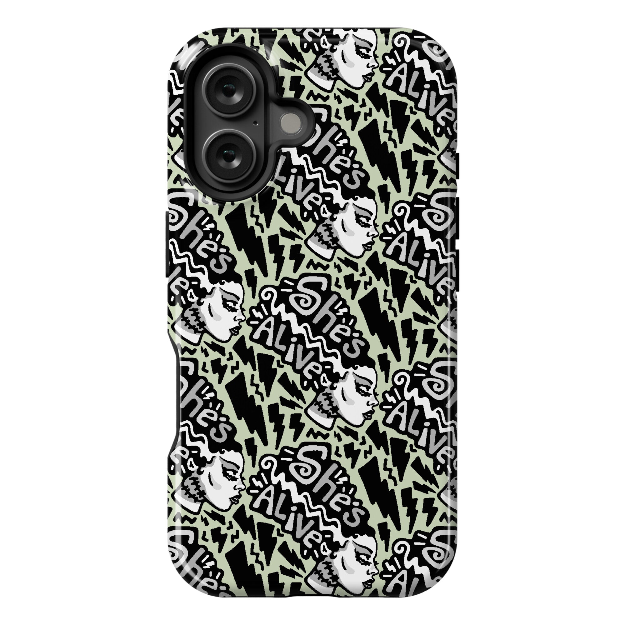 She's Alive Bride of Frankenstein Parody Phone Case