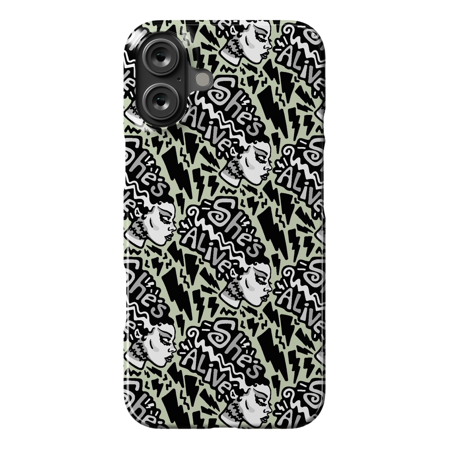 She's Alive Bride of Frankenstein Parody Phone Case