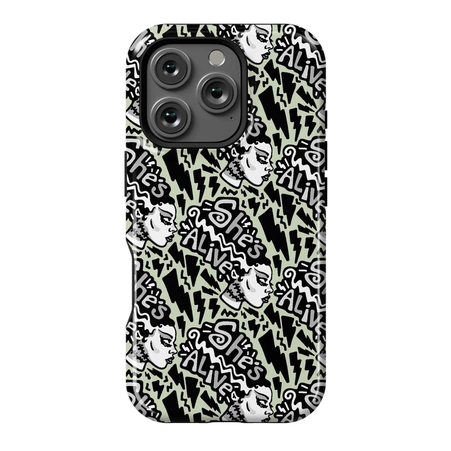 She's Alive Bride of Frankenstein Parody Phone Case