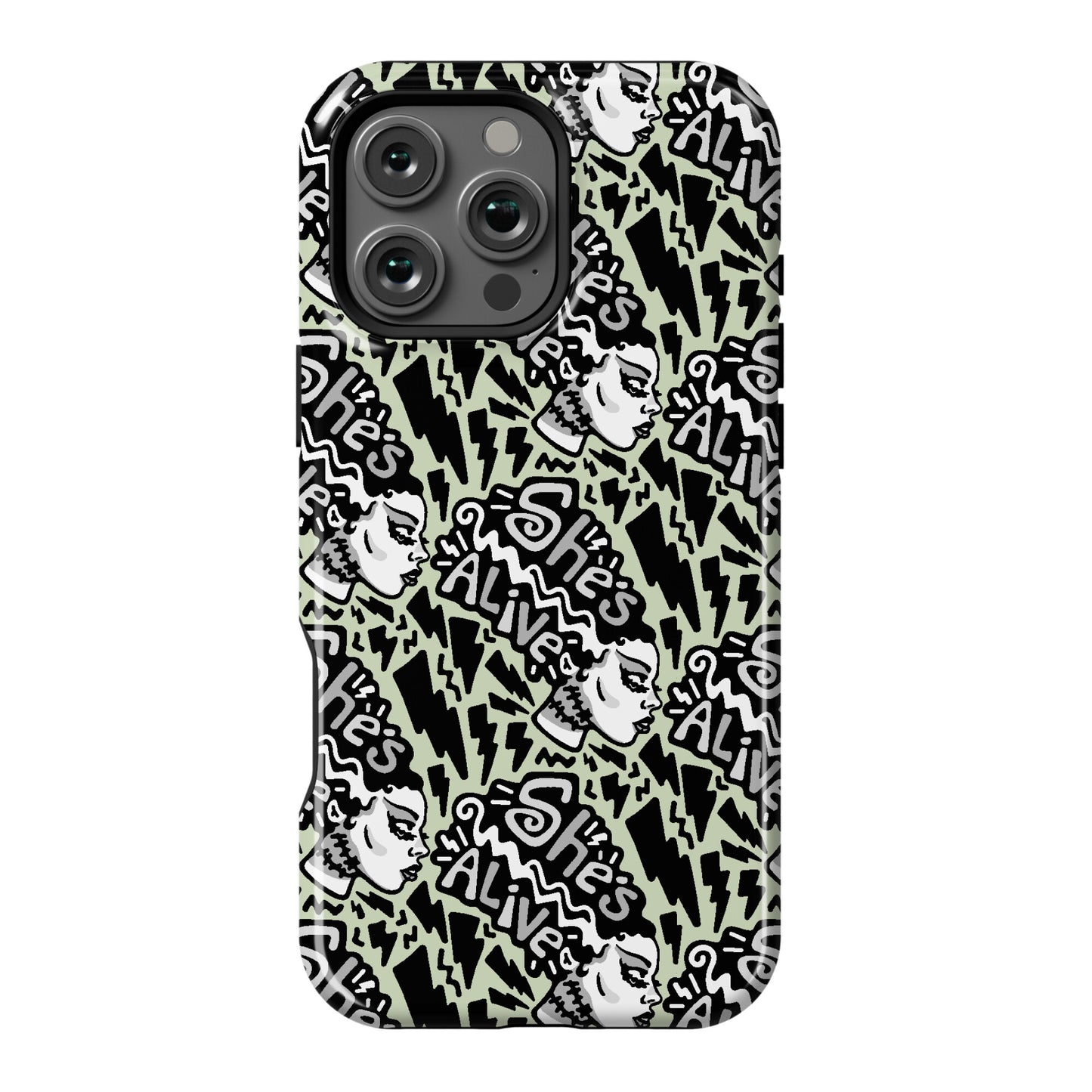 She's Alive Bride of Frankenstein Parody Phone Case