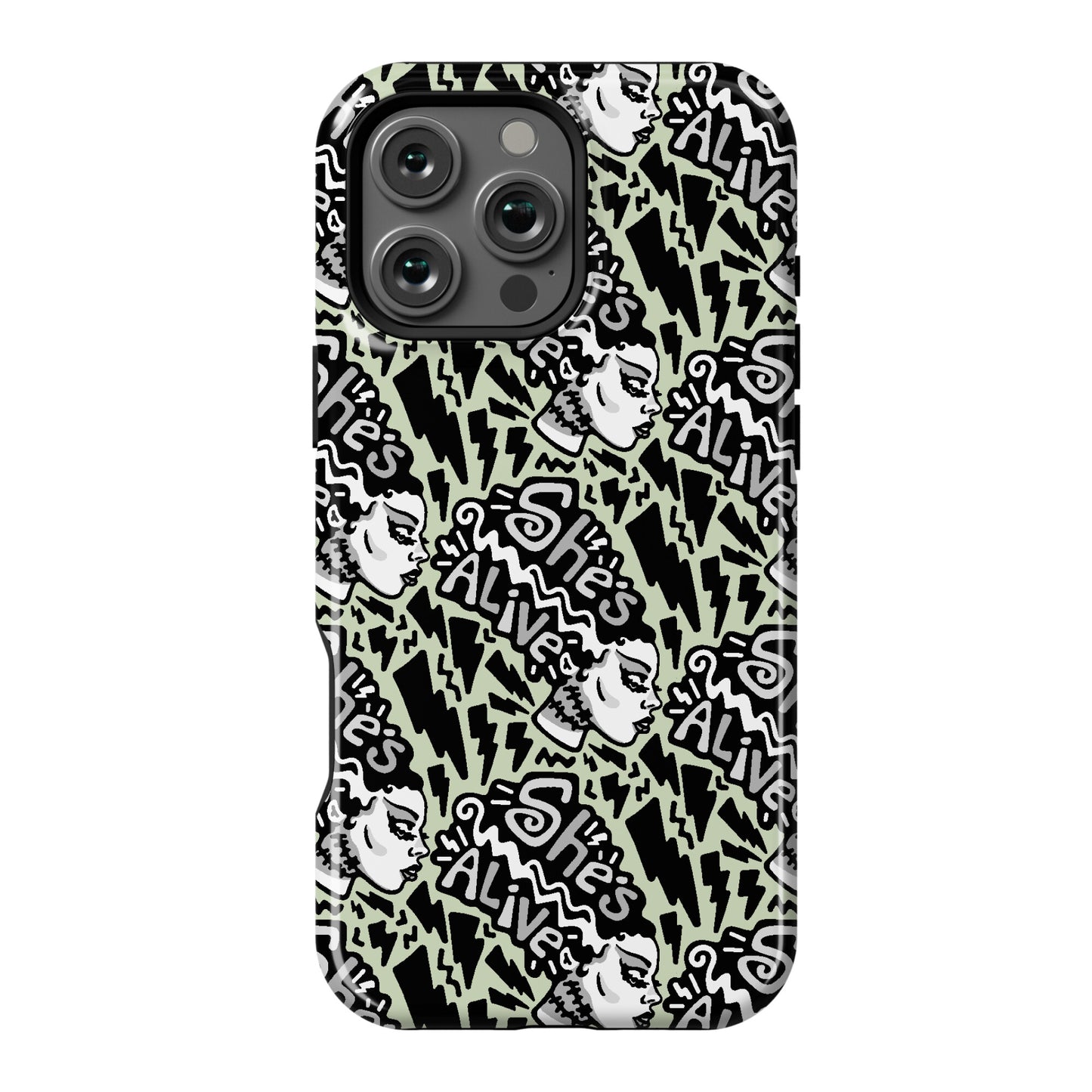 She's Alive Bride of Frankenstein Parody Phone Case