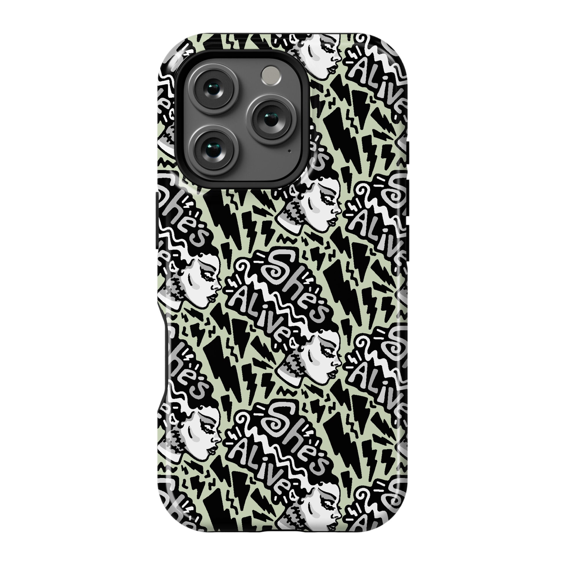 She's Alive Bride of Frankenstein Parody Phone Case