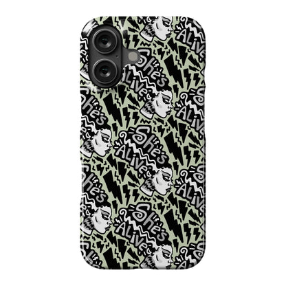 She's Alive Bride of Frankenstein Parody Phone Case