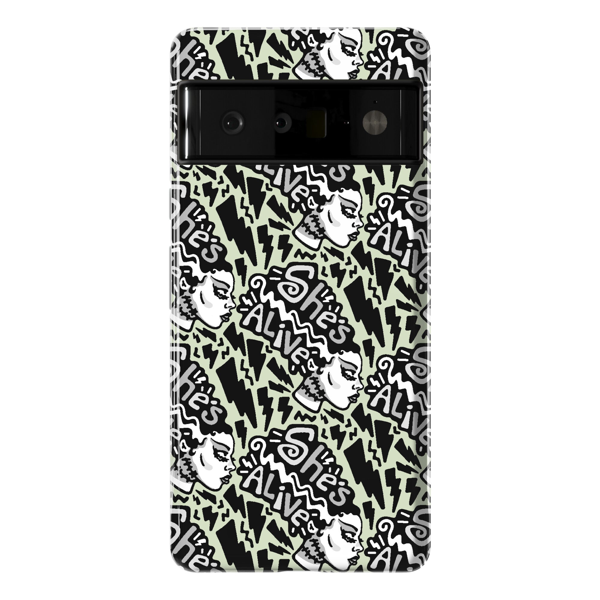She's Alive Bride of Frankenstein Parody Phone Case