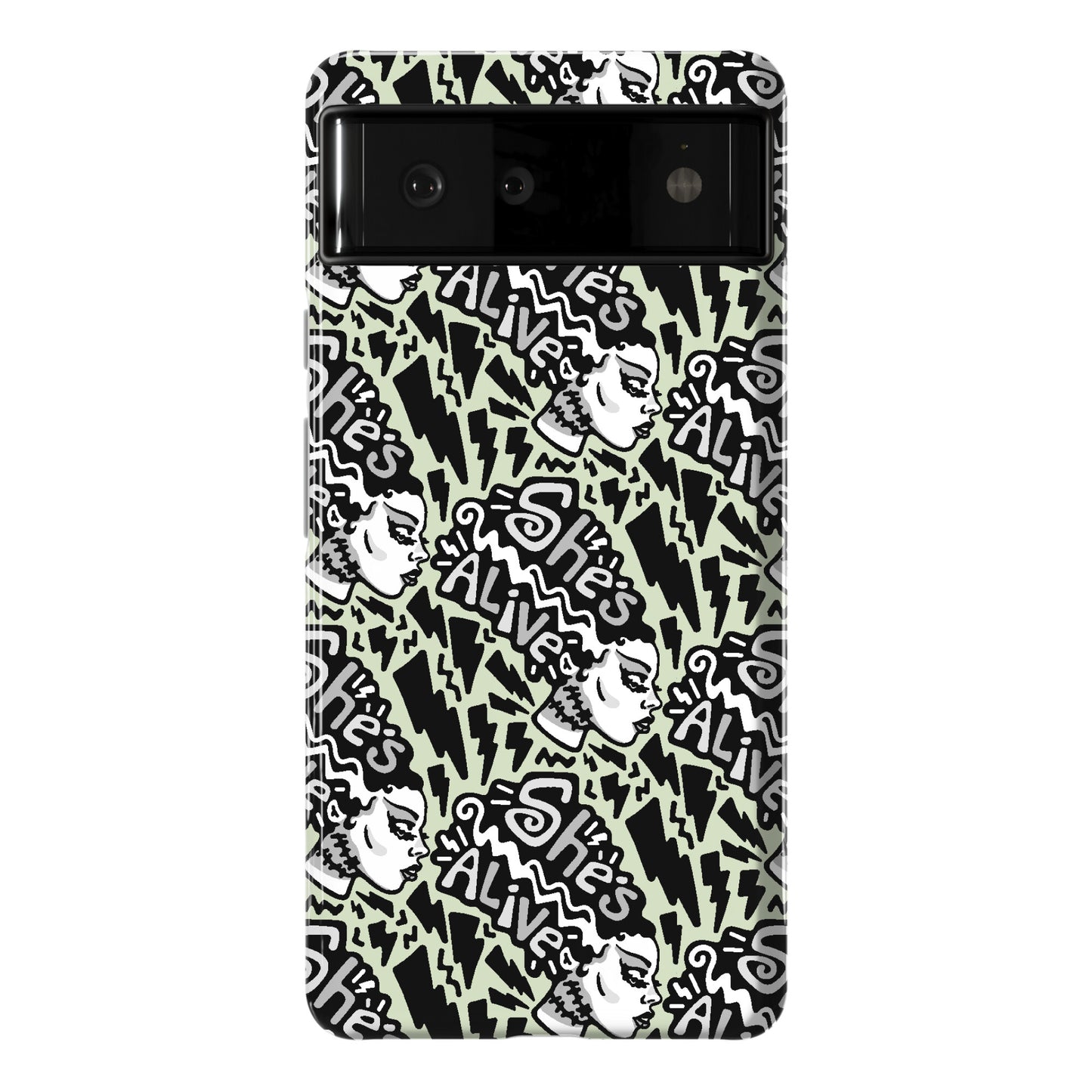 She's Alive Bride of Frankenstein Parody Phone Case