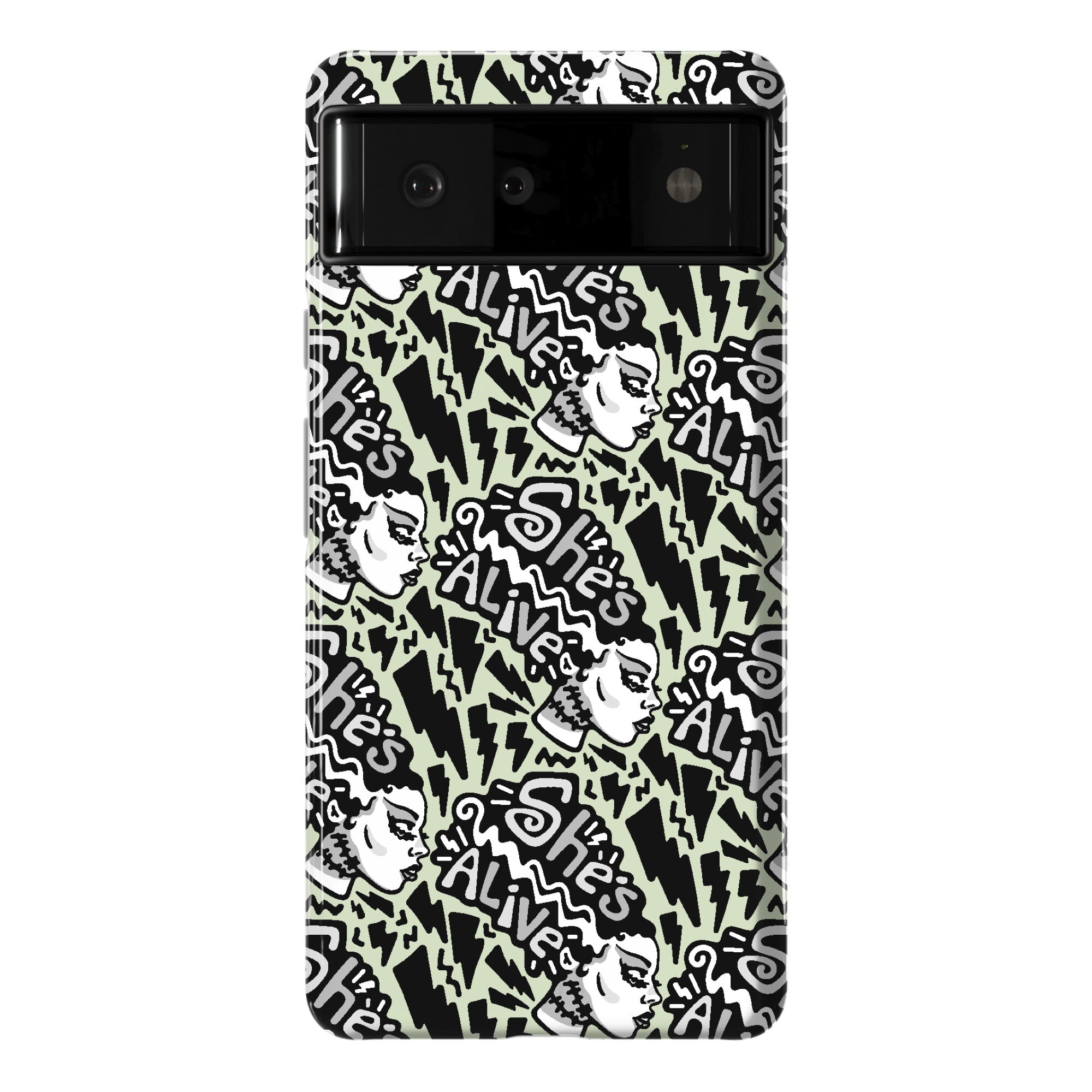She's Alive Bride of Frankenstein Parody Phone Case
