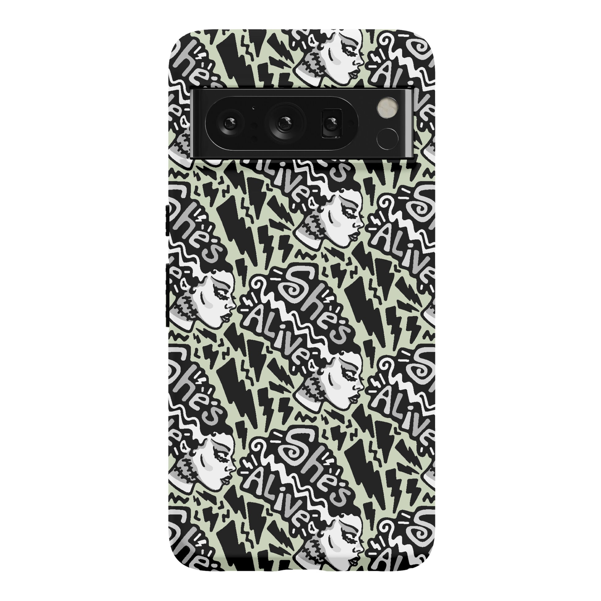 She's Alive Bride of Frankenstein Parody Phone Case
