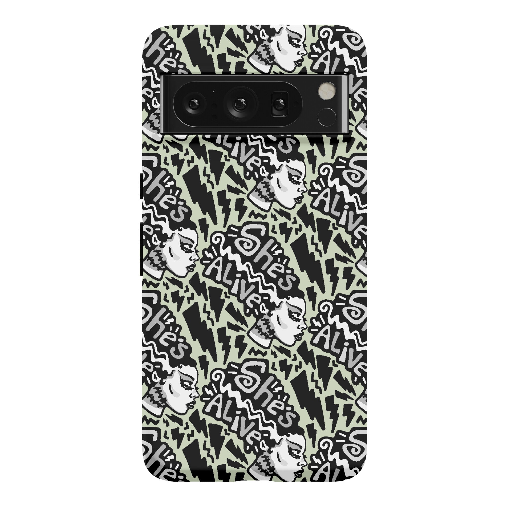 She's Alive Bride of Frankenstein Parody Phone Case