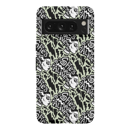 She's Alive Bride of Frankenstein Parody Phone Case