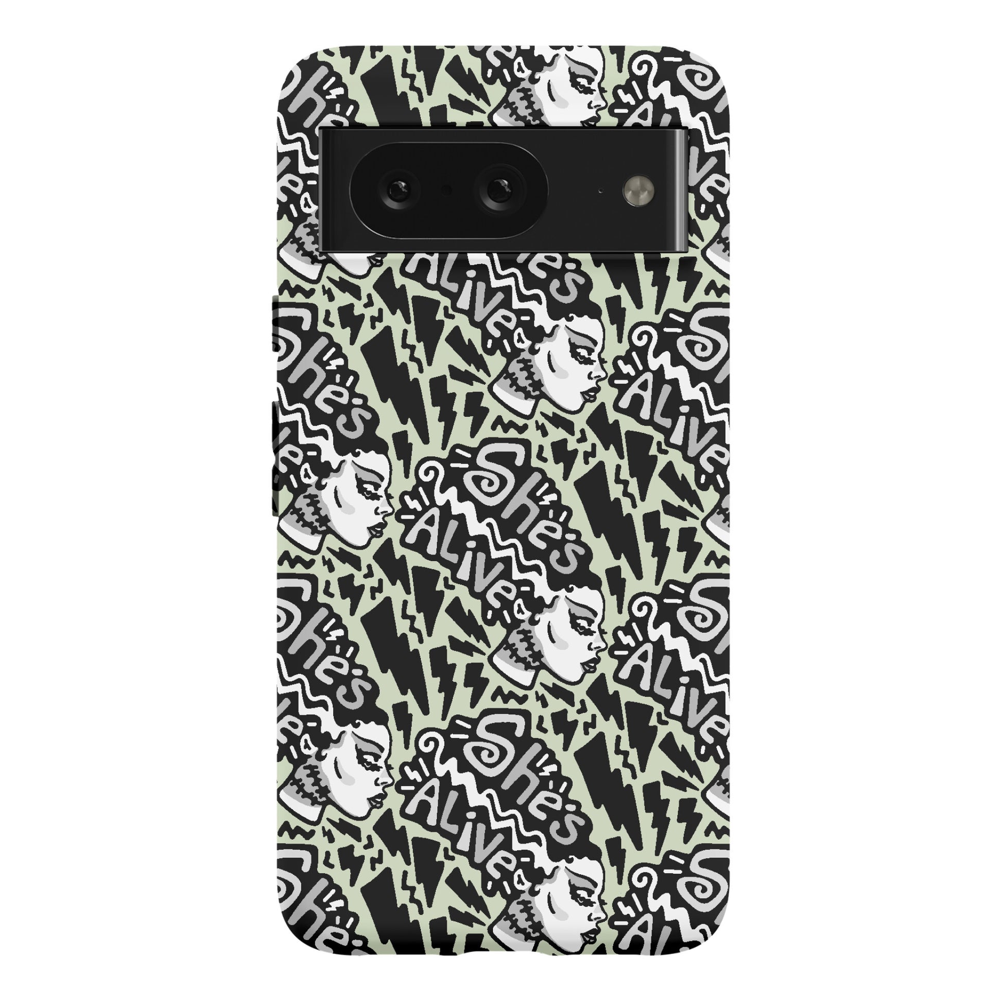 She's Alive Bride of Frankenstein Parody Phone Case