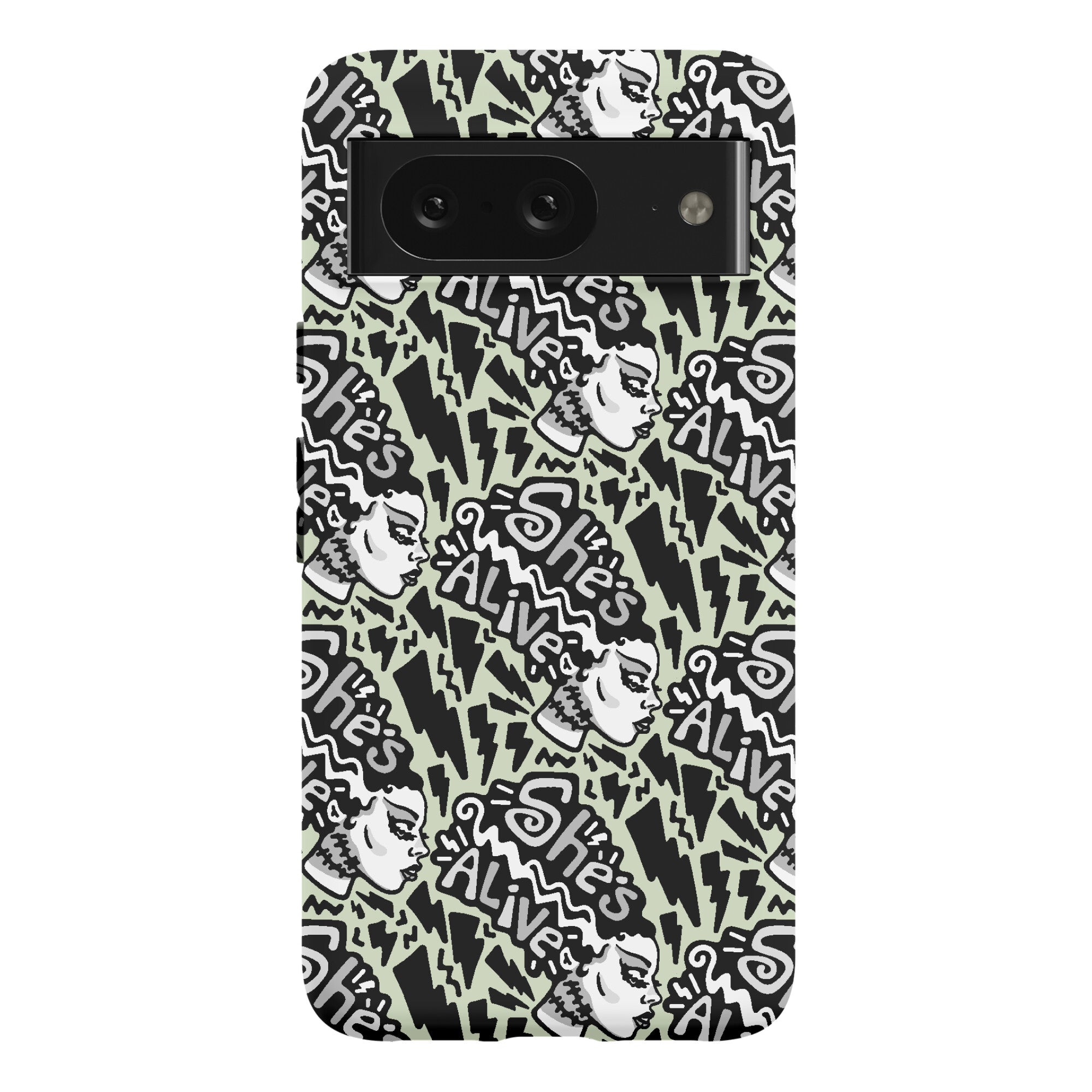 She's Alive Bride of Frankenstein Parody Phone Case