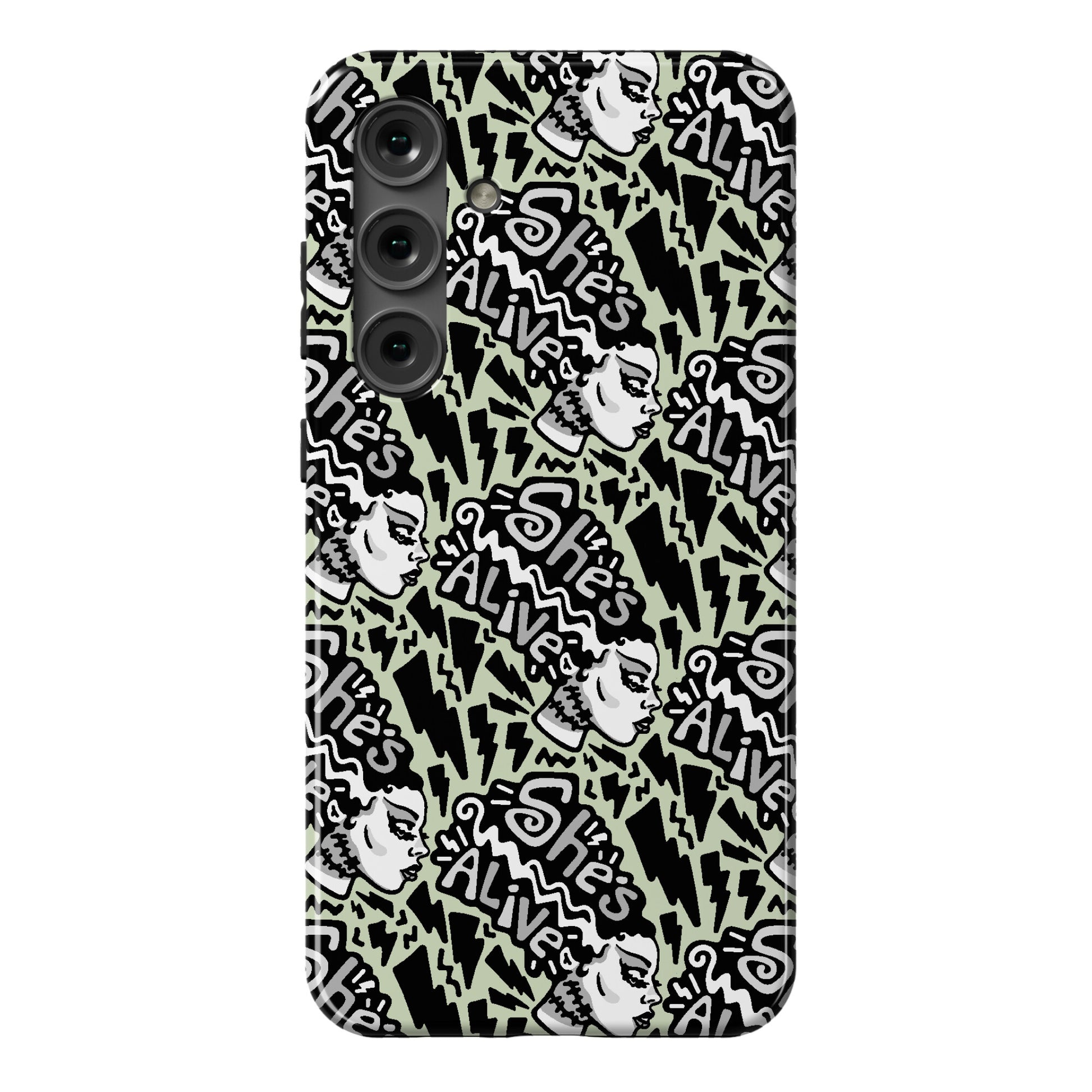She's Alive Bride of Frankenstein Parody Phone Case