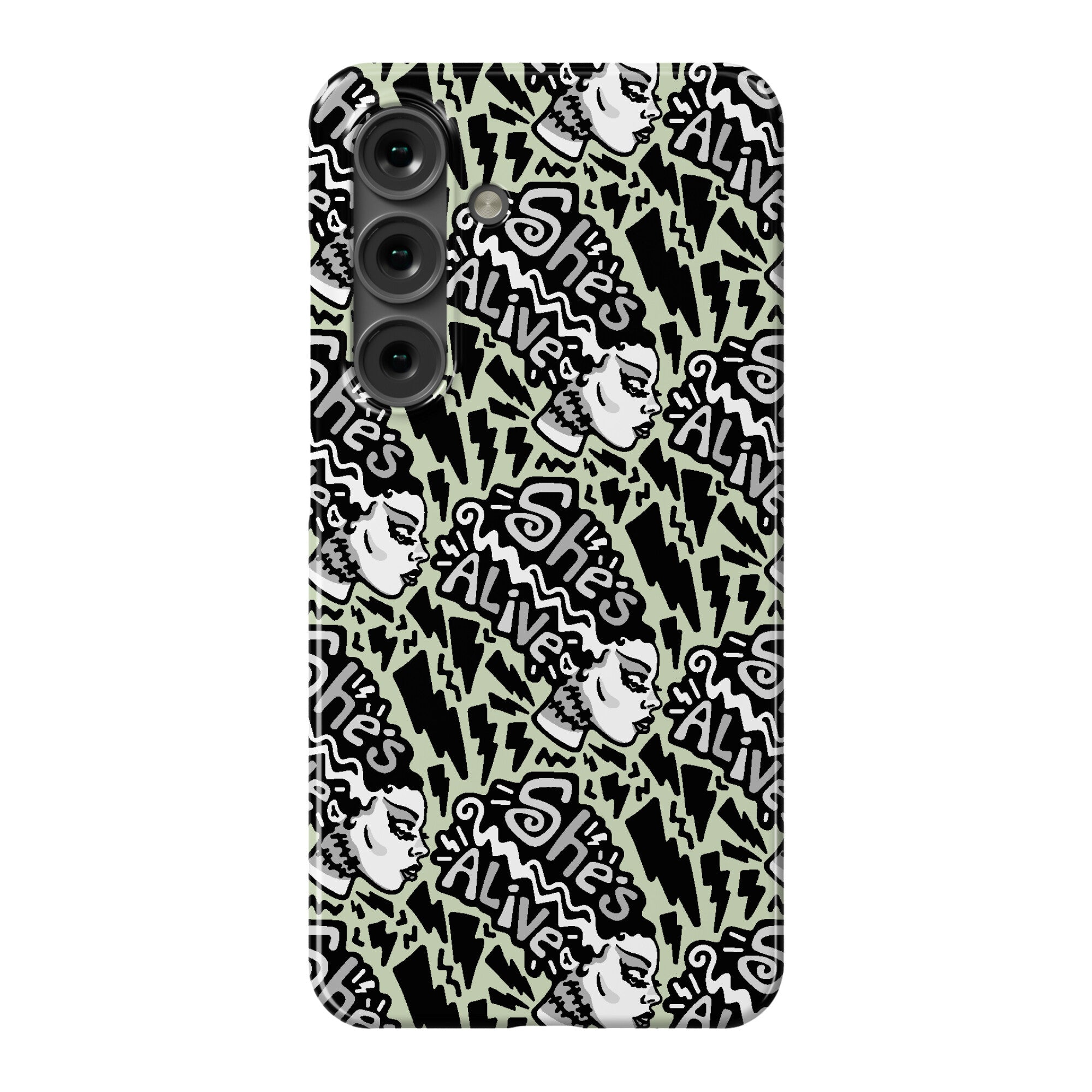 She's Alive Bride of Frankenstein Parody Phone Case