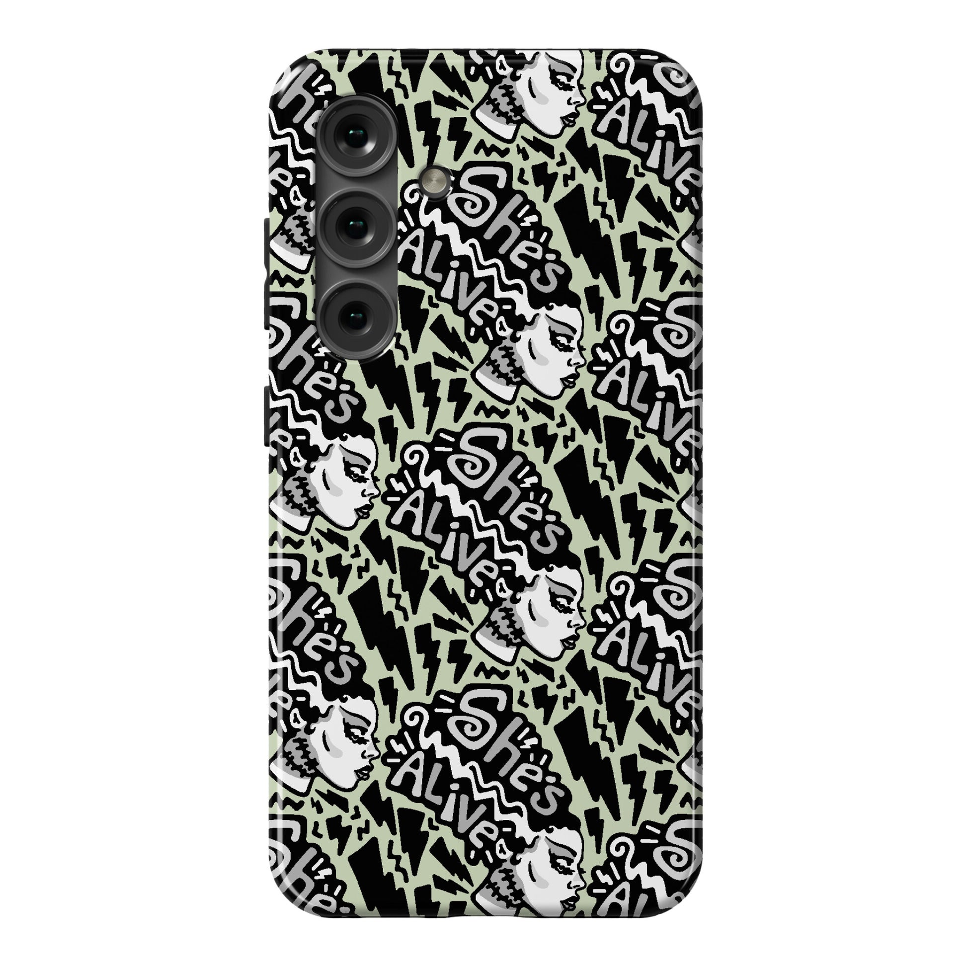 She's Alive Bride of Frankenstein Parody Phone Case