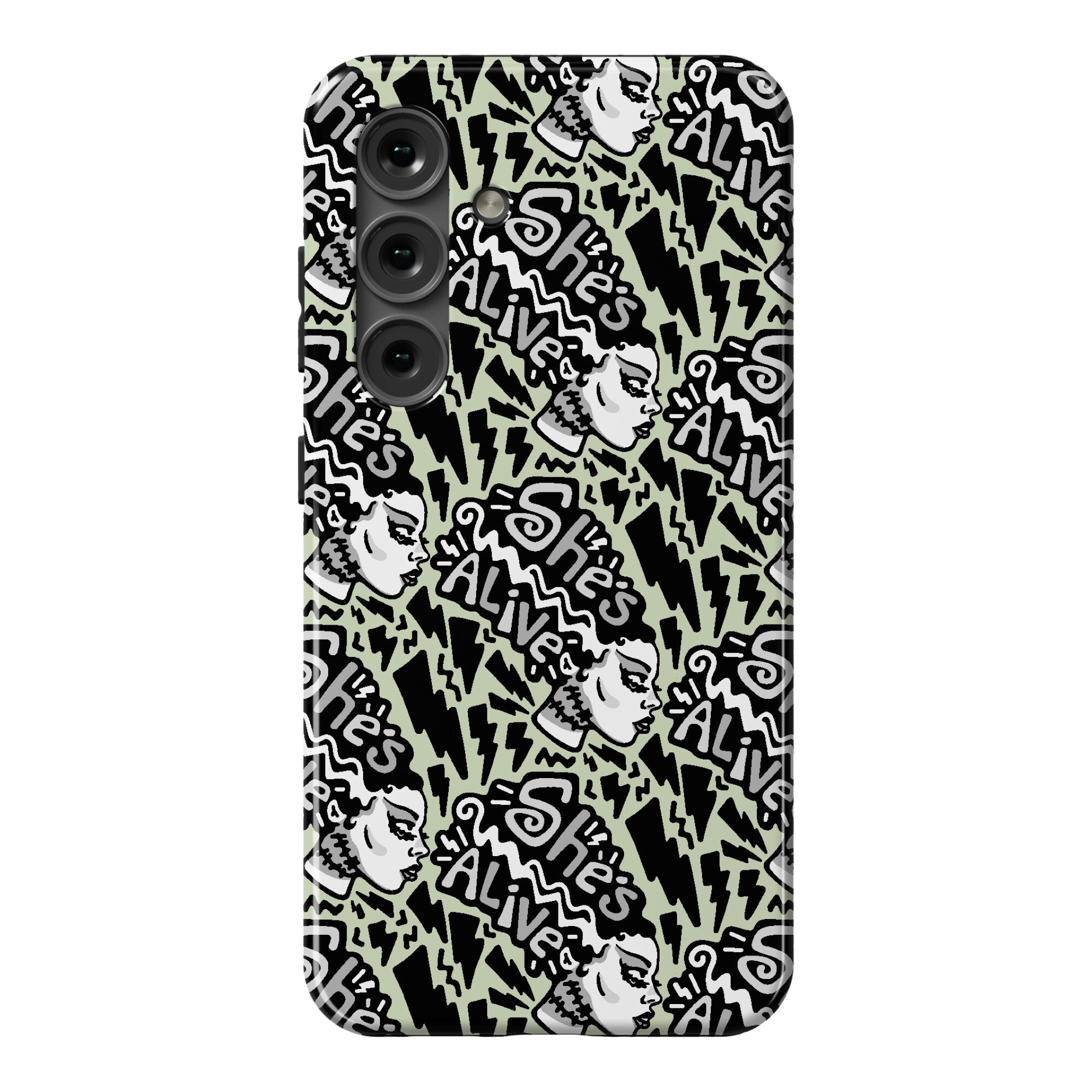 She's Alive Bride of Frankenstein Parody Phone Case