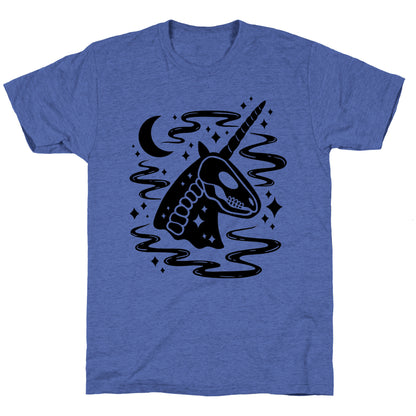 Spooky Ghost Unicorn Unisex Triblend Tee