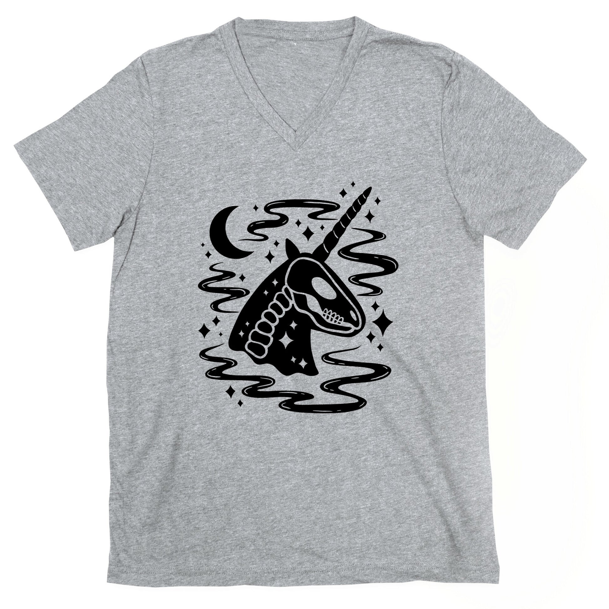 Spooky Ghost Unicorn V-Neck
