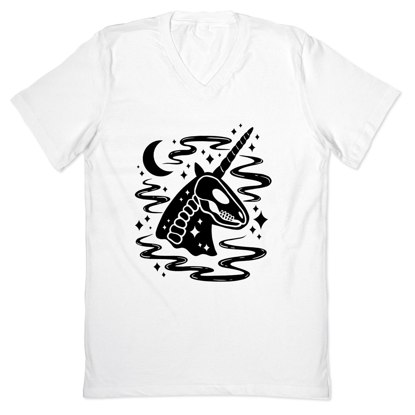 Spooky Ghost Unicorn V-Neck