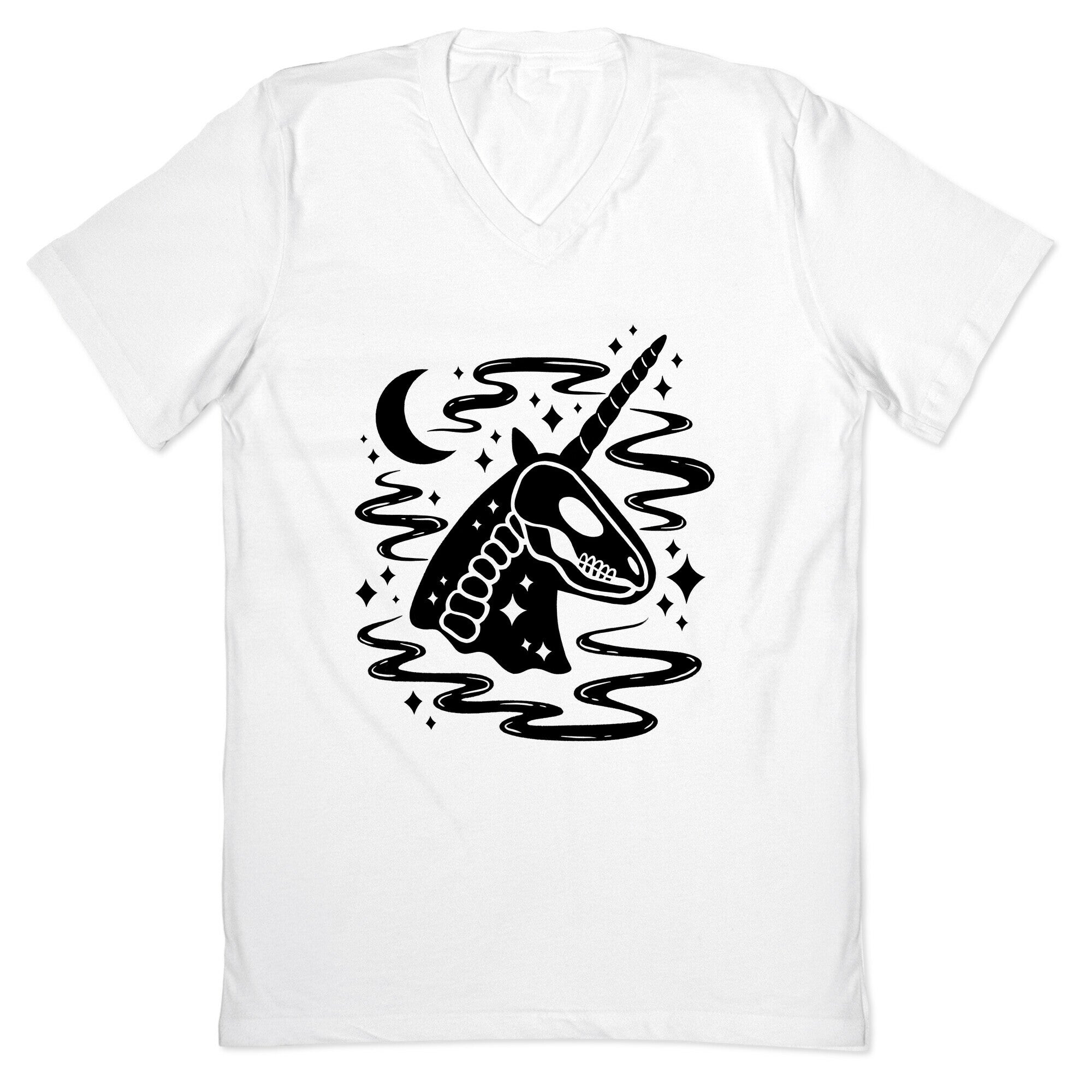 Spooky Ghost Unicorn V-Neck