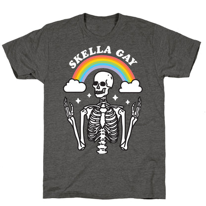 Skella Gay Skeleton Unisex Triblend Tee