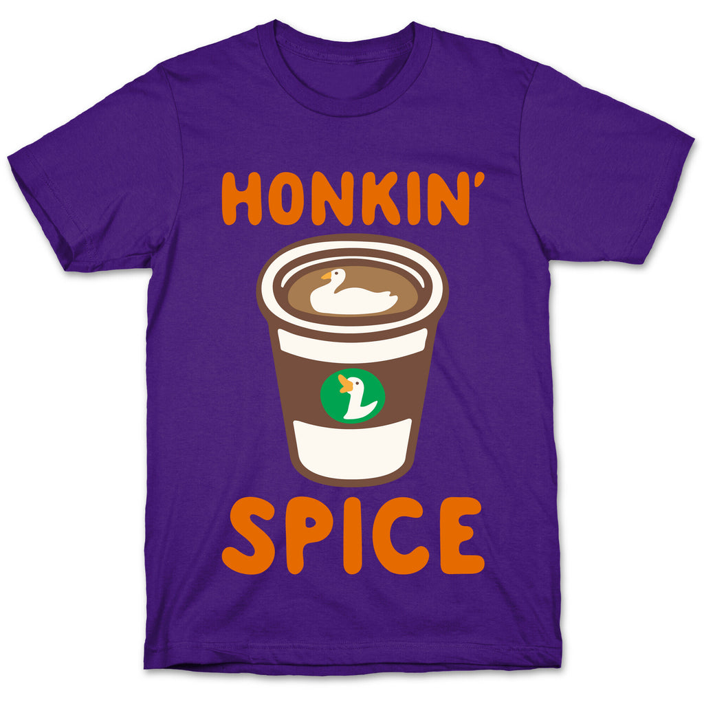 Honkin' Spice Parody White Print T-Shirt